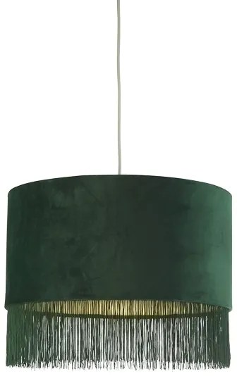 Searchlight 700742CW - Lampadario su fune PENDA 1xE27/10W/230V verde