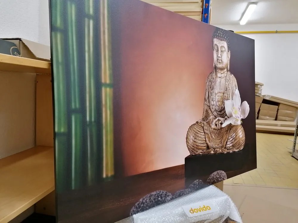 Stampa su tela – Buddha meditante