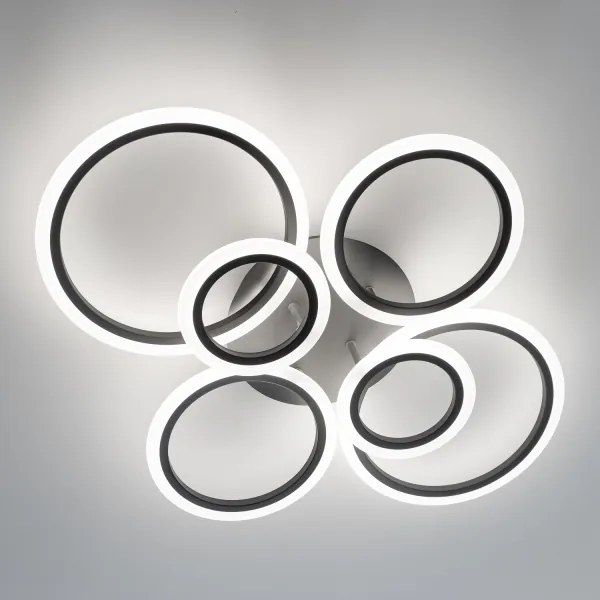 Brilagi - Lampadario a plafone LED dimmerabile ORBITS LED/85W/230V 3000-6500K antracite + +TC