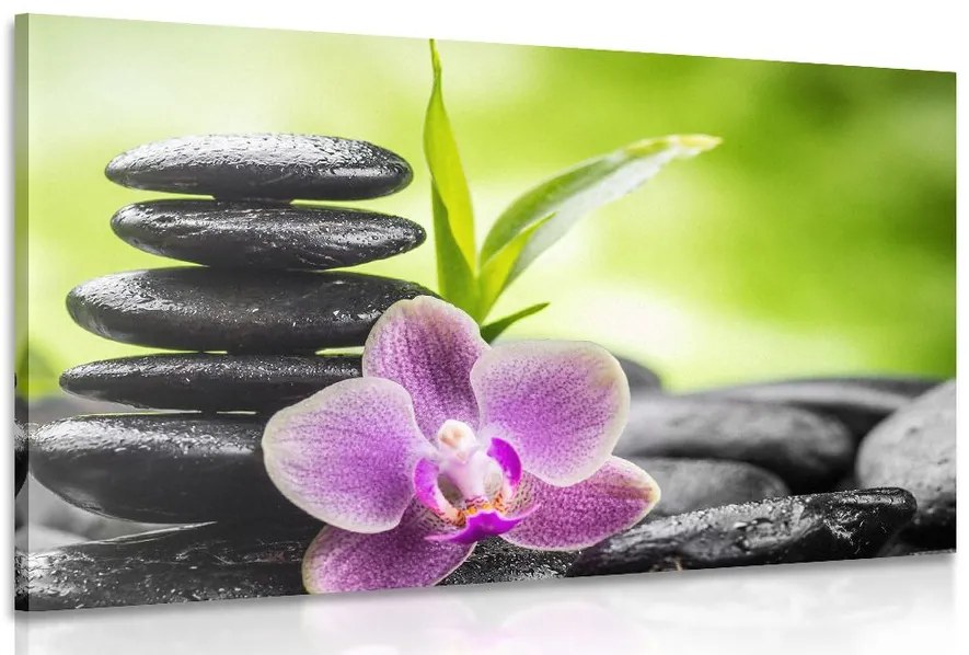 Stampa su tela – Composizione Zen meditativa