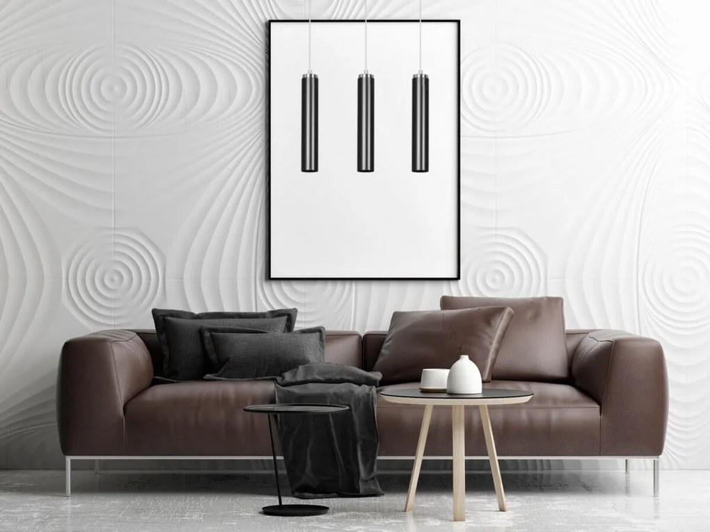 Lampadario a Sospensione in Acciaio 3xGU10 LUNA 3 da interno