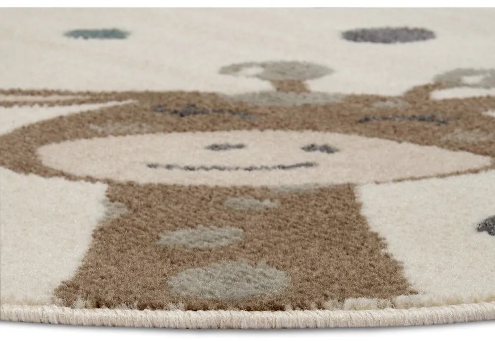 Tappeto beige per bambini ø 100 cm Animal Party - Hanse Home