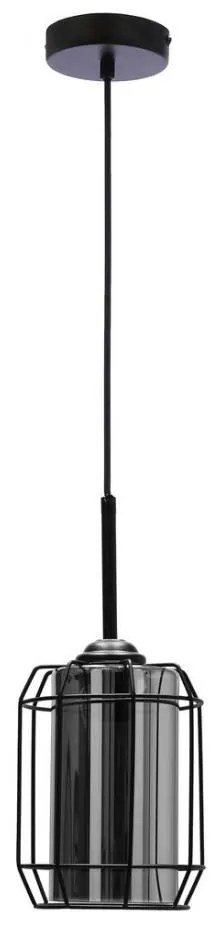 Lampadario a sospensione con filo JONERA 1xE27/40W/230V nero