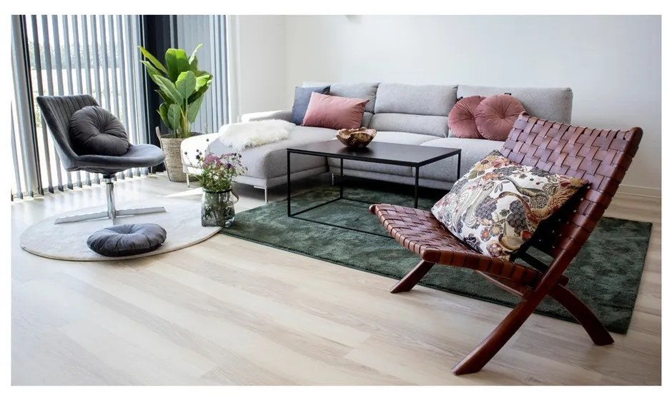 Sedia pieghevole in legno di teak e pelle Montana - House Nordic