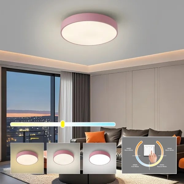 Brilagi - plafoniera LED POOL LED/48W/230V 3000/4000/6000K 40 cm rosa