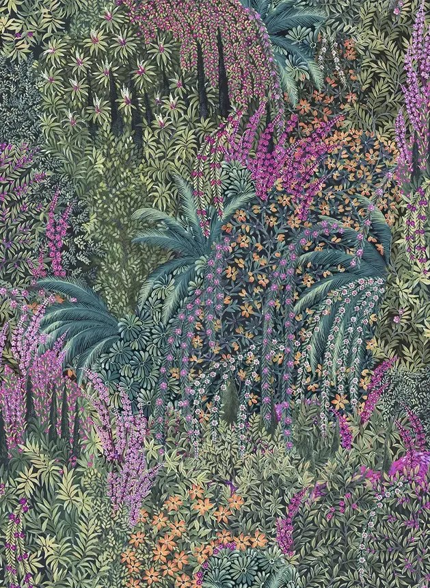 Cole & Son Tapete Cascade - Teal and Viridian