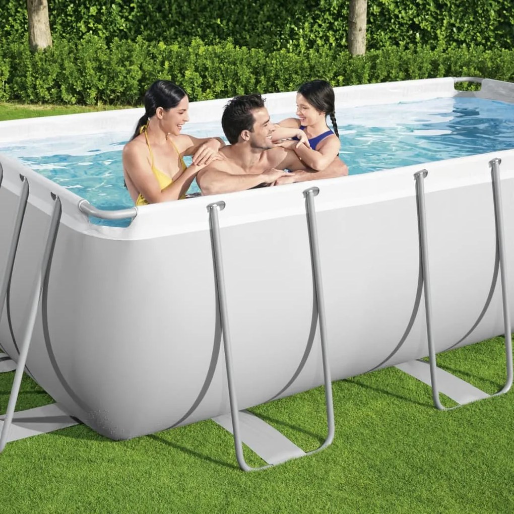 Set Piscina Power Steel Rettangolare 404x201x100 Cm /