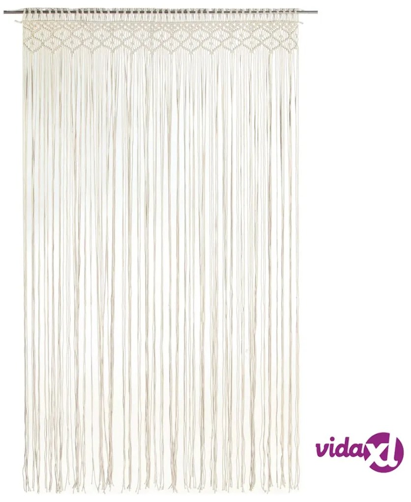 vidaXL Tenda Macramè 140x240 cm in Cotone