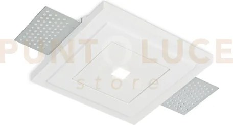 Zephyr faretto da incasso in gesso verniciabile ip20 led cob cree 1...