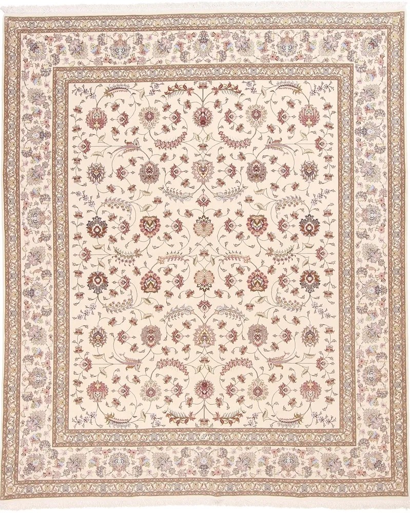 Tabriz Tappeto persiano 300x250 Beige (Iran) Annodato A Mano