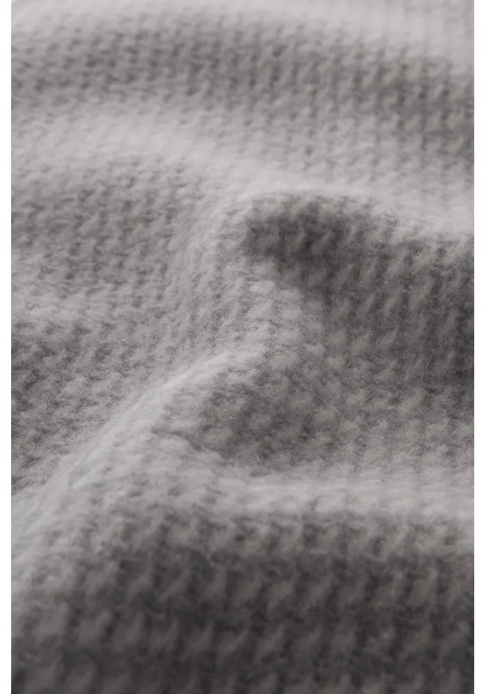 Plaid grigio chiaro con contenuto di cotone , 140 x 180 cm Ruby - Euromant