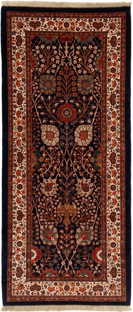 Kashan Tappeto persiano 100x230 (Iran) Annodato A Mano