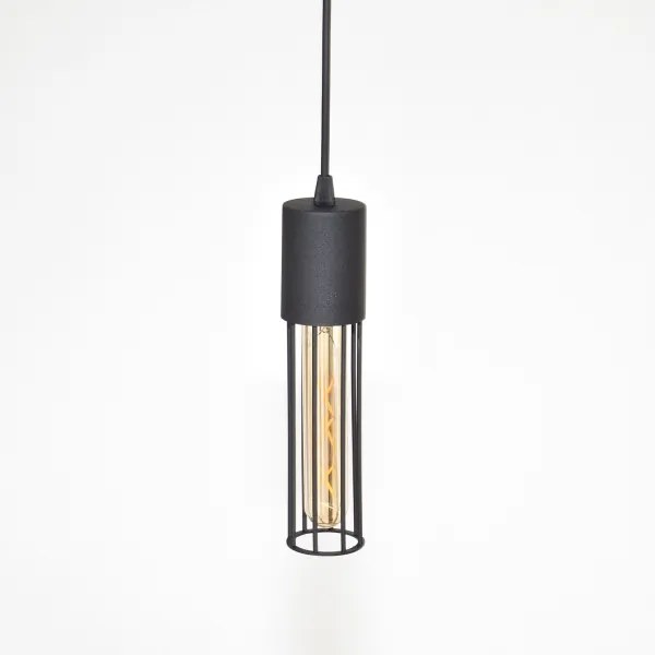 Lampadario a sospensione con filo MELODY 2xE27/15W/230V nero