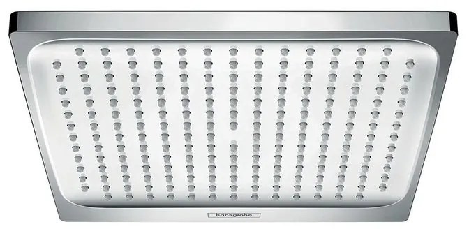 Soffione doccia HANSGROHE Crometta E 240 in abs cromo L 24 x H 4 x P 24 cm anticalcare 1 getto