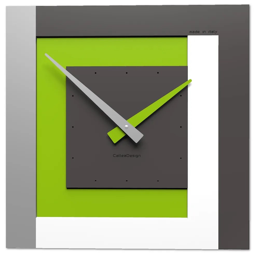 CalleaDesign Clock40 orologio da parete – verde mela cm 40 x 40