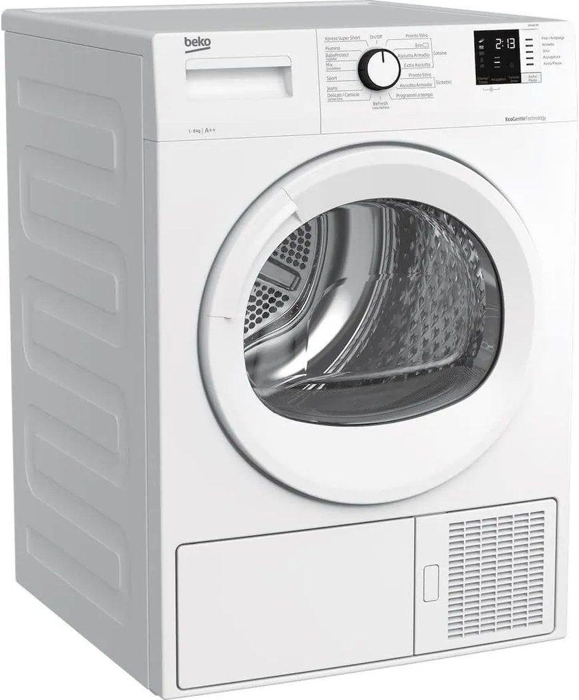 Beko Asciugatrice 8 kg Classe A++ con Pompa di Calore, Display Digitale