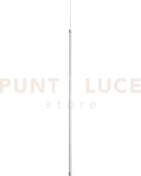 Tubix led 3000k 15w  1750 lm in vetro bianco e metallo 2x100cm