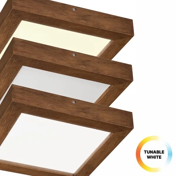 Brilagi-Luce LED dimmerabile WOODY FRAME LED/24W/230V quercia 30x30 cm IP44 + +TC