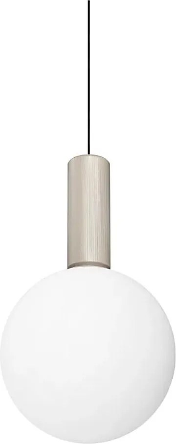 Ideal Lux - Lampadario LED a cavo ODEON LED/8W/230V CRI 90 Ø 20 cm beige/bianco