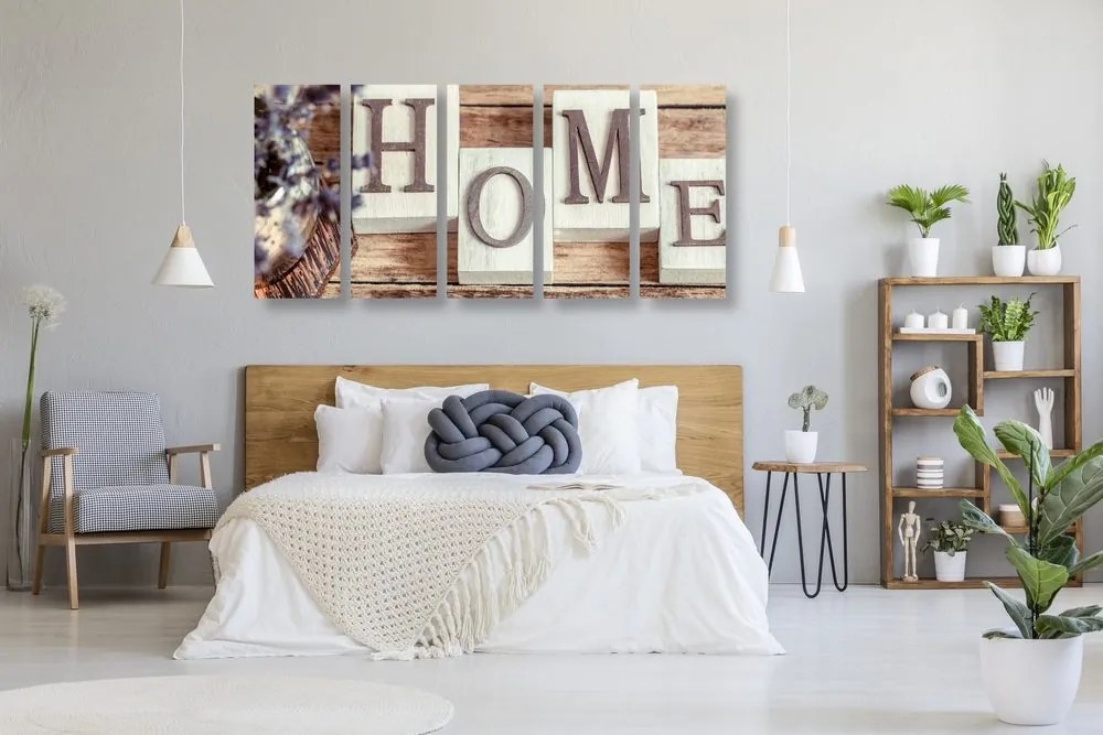 Quadri 5 pezzi – Lettere Home