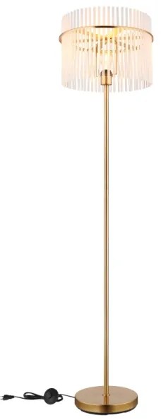 Globo 15698SM - Lampada con piedistallo GORLEY 1xE27/60W/230V oro