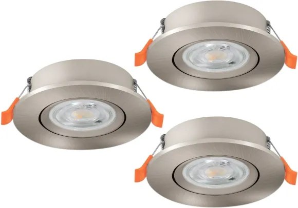 Eglo 902268 - SET 3x faretti da incasso BARRANCO LED/4,8W/230V cromato
