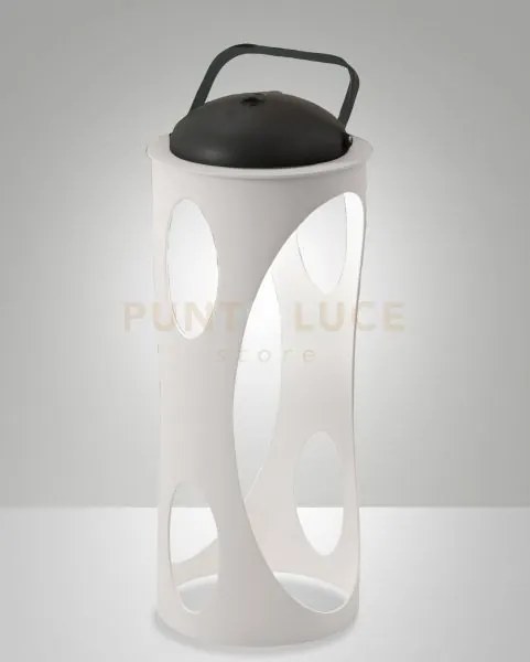 Caddy lampada da tavolo bianca ricaricabile a led 3w 3000k 320lm di...