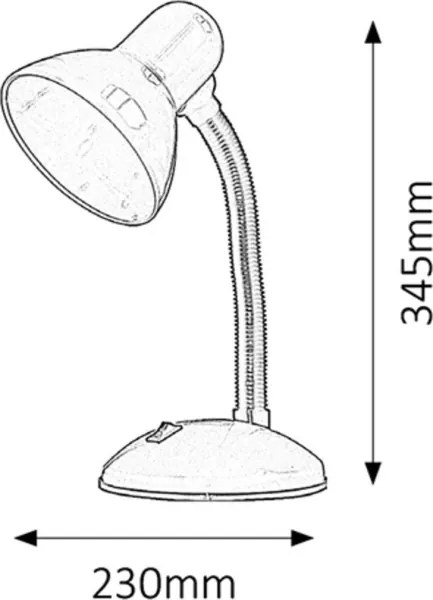 Rabalux 4168 - Lampada da tavolo DYLAN 1xE27/40W/230V