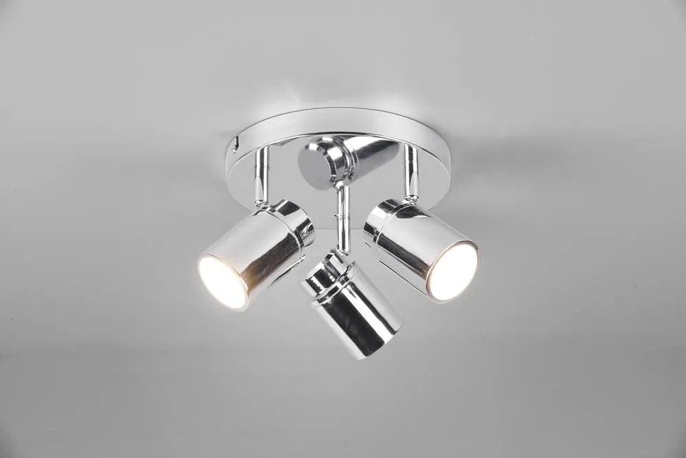 Faretto in metallo in argento lucido Angelo - Trio