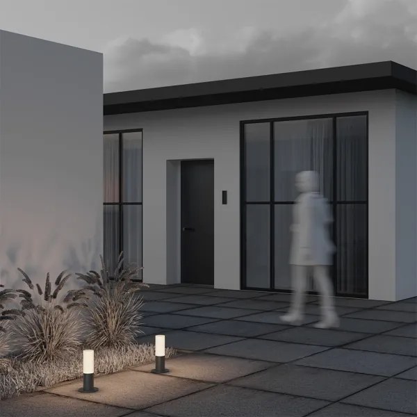 Maytoni O418FL-01GR - Lampada da esterno WILLIS 1xE27/60W/230V 30 cm IP54 antracite