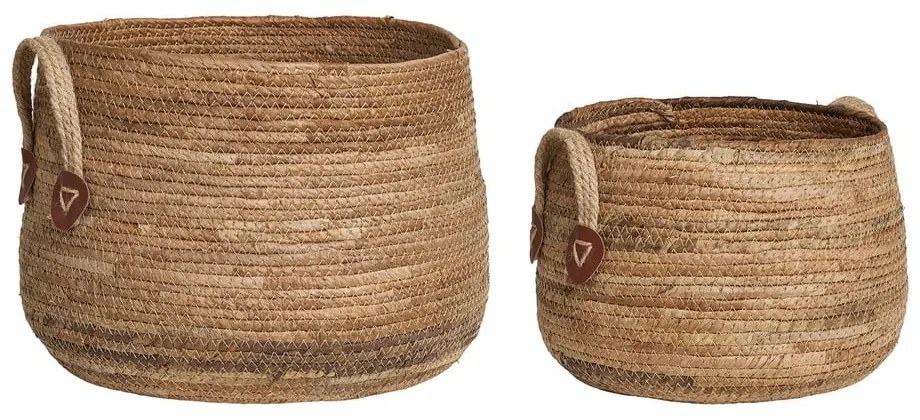 Cestini in vimini in set da 2 pezzi ø 39x28,5 cm Aosta - House Nordic