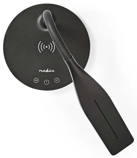 Nedis LTLGQ4M2BK - Lampada dimmerabile con ricarica wireless Qi LED/5,5W/230V 2700-6500K