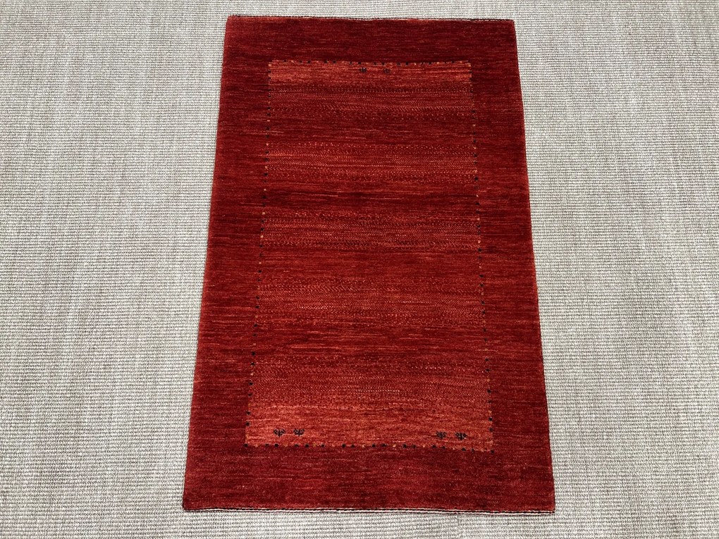 Loribaft Tappeto 120 x 70 Rosso (Iran) Annodato A Mano