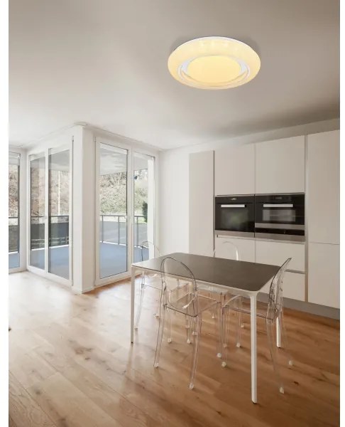 Globo 483111-28SH - Plafoniera dimmerabile a LED RADA/28W/230V + telecomando