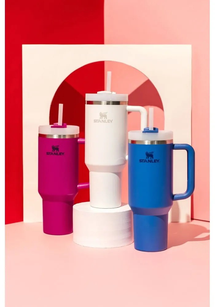 Borraccia termica bianca in acciaio inox 1,18 l Quencher H2.0 FlowState Tumbler Frost – Stanley