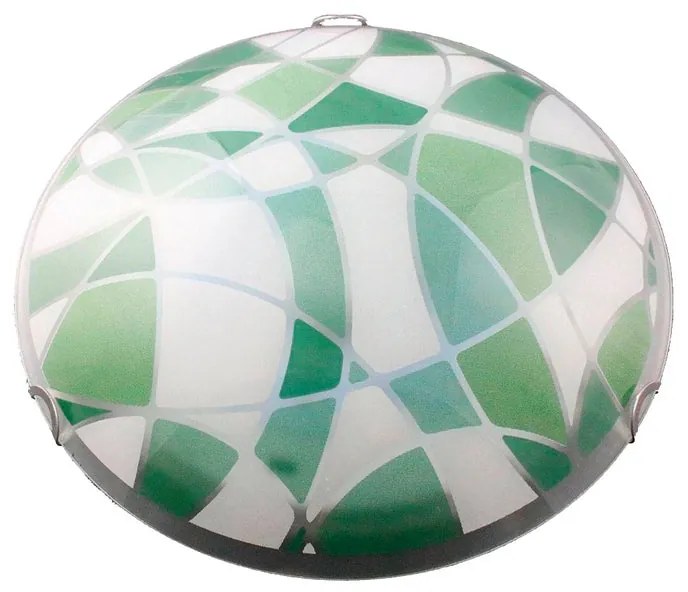 Plafoniera LED Mosaico Ø 50 cm verde IP20 bianco naturale, 3350 lumen