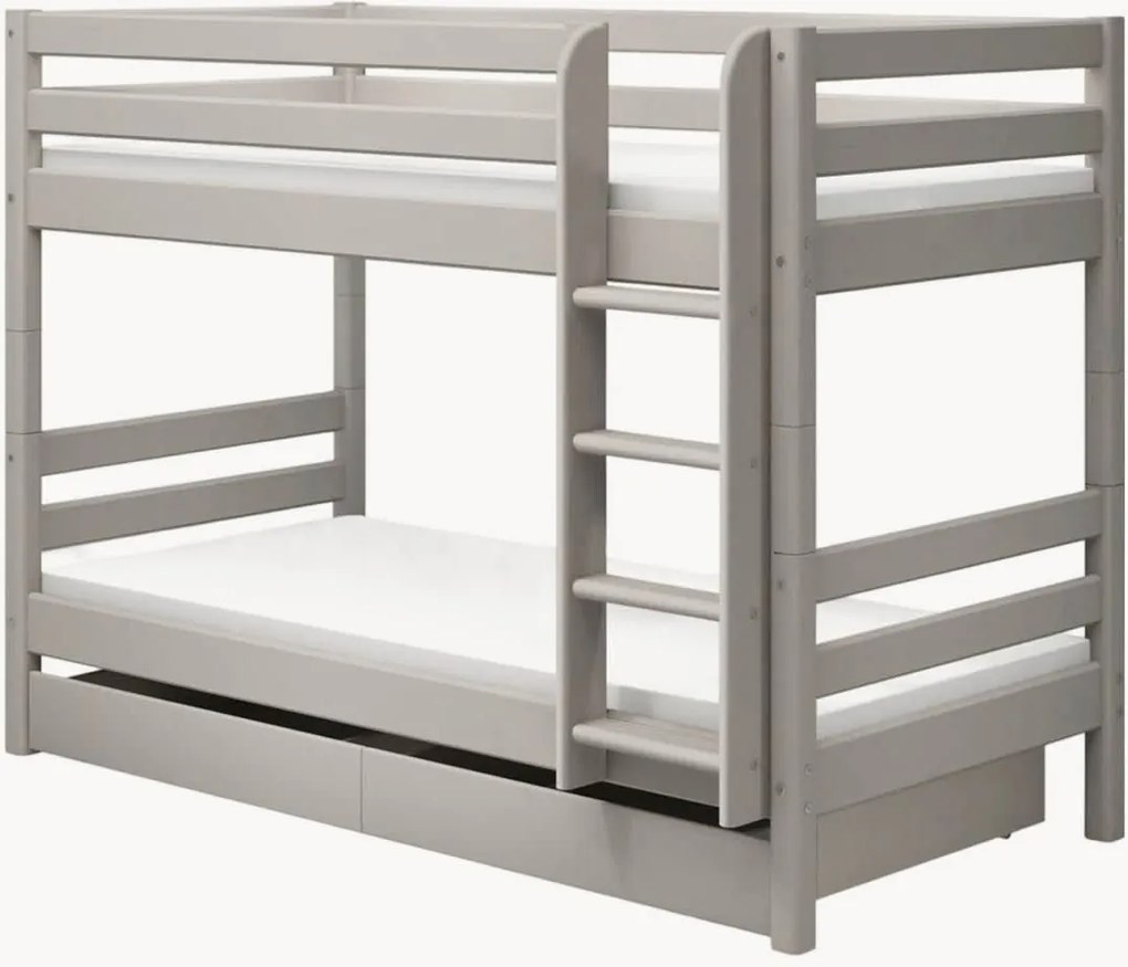 Letto a castello in legno con contenitore Classic