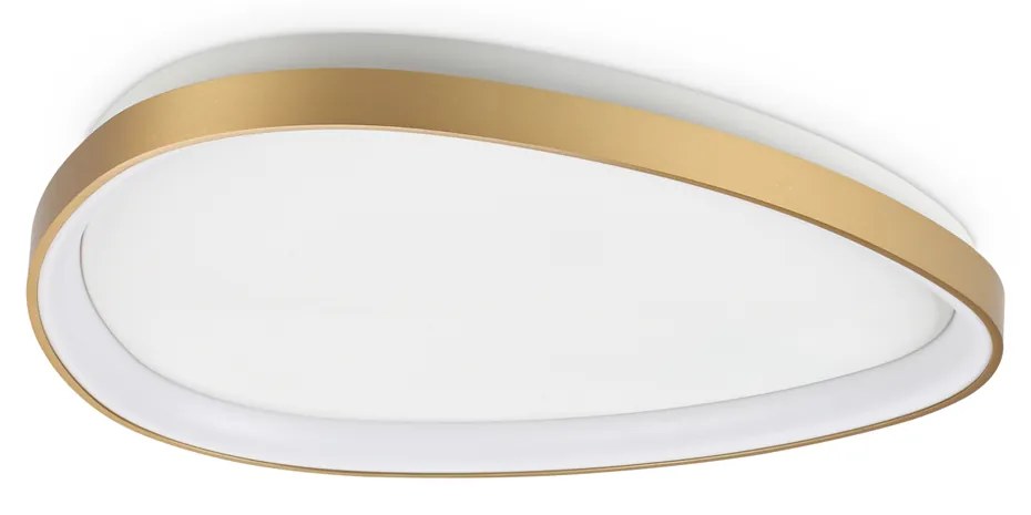 Plafoniera Contemporanea Gemini Metallo Ottone Led Integrato 27W 3000K Ip20