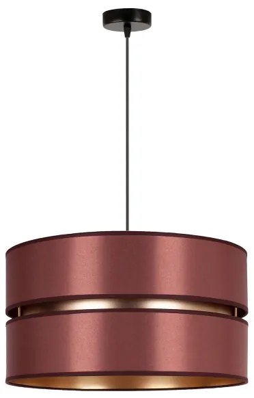 Duolla - Lampadario a sospensione con filo DUO 1xE27/15W/230V diametro 40 cm bordeaux/oro