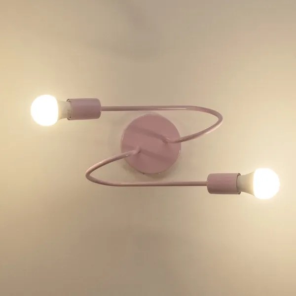 Plafoniera OXFORD 2xE27/15W/230V rosa