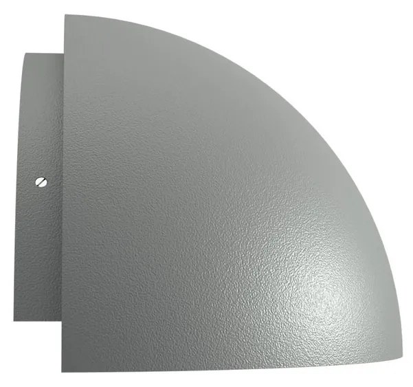 Applique Curva Monodirezionale con base E27 IP54 Grigia - Serie BRINA