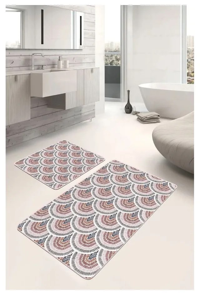Set di tappetini per il bagno in velluto 2 pz 60x100 cm – Mila Home