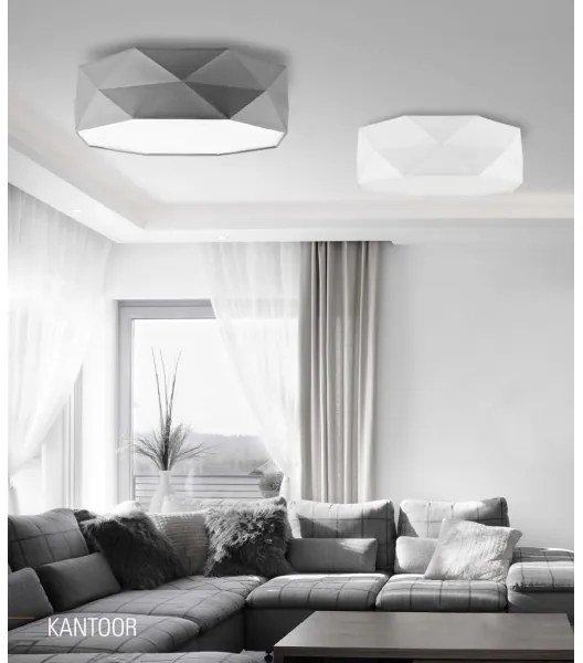 Plafoniera KANTOOR 4xE27/60W/230V bianco