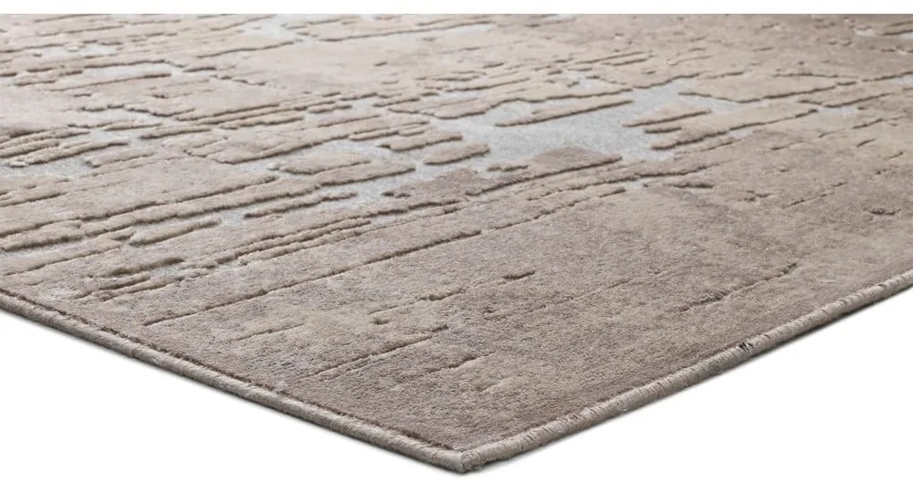 Tappeto in viscosa beige , 140 x 200 cm Margot Azul - Universal