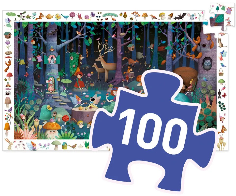 Puzzle - foresta incantata - 100 pezzi