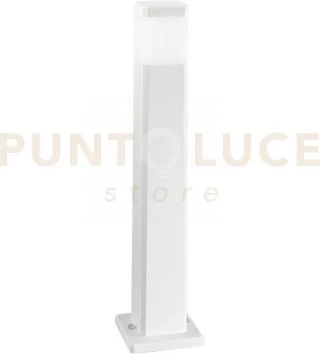 Paletto focus bianco squadrato 1 luce attacco gu10 ip65 17,5x17,5x7...