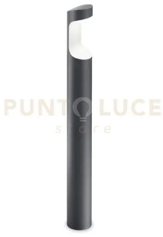Ges461- paletto 4000k 800lm 9w d.9cm h.80cm grigio antracite