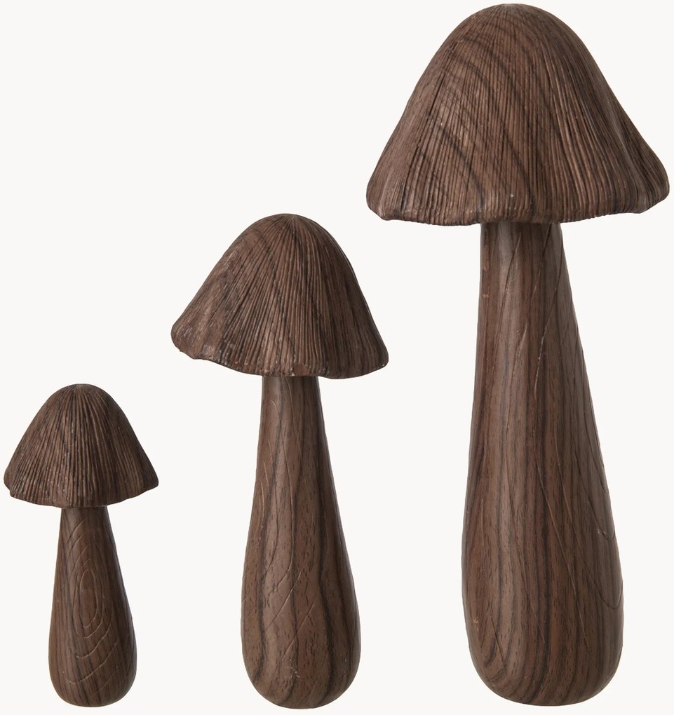 Set di 3 oggetti decorativi Pilz
