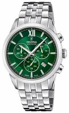 Orologio Uomo Festina F20040/3 Verde Argentato