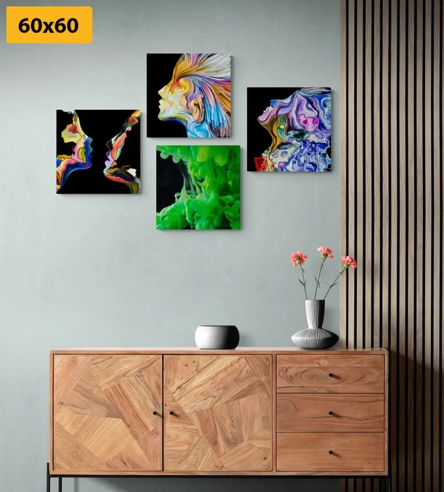Set di quadri – Astrazione multicolore